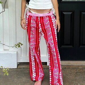 Vintage 2000’s Victoria’s Secret PINK Polka Dots Pajama Pants PJs Size Large i